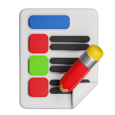 Exame  3D Icon