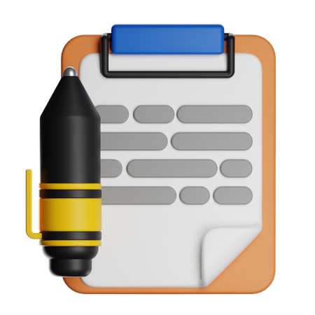 Exame  3D Icon