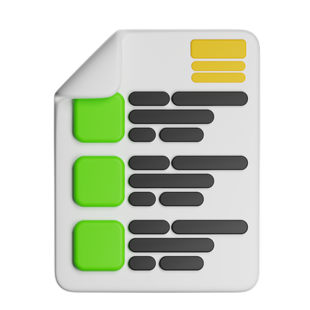 Exame  3D Icon