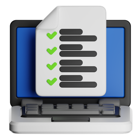 Exame  3D Icon