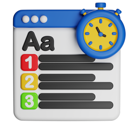 Exame  3D Icon