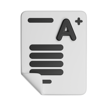 Exame  3D Icon