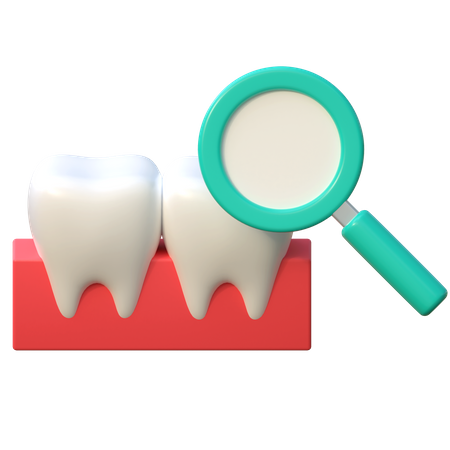 Exame de dentes  3D Icon