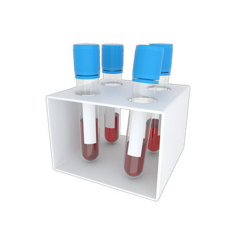 Teste de sangue  3D Illustration