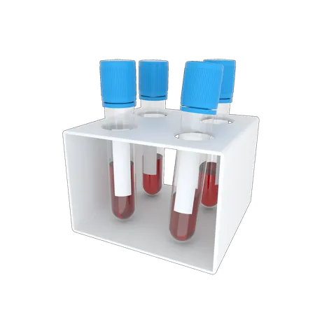 Teste de sangue  3D Illustration
