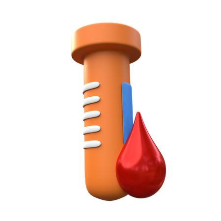 Teste de sangue  3D Icon