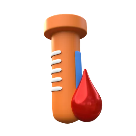 Teste de sangue  3D Icon