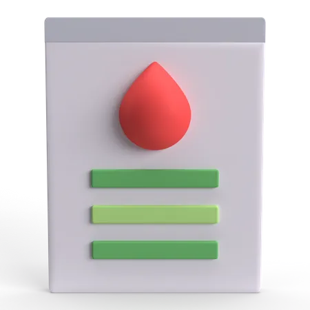 Teste de sangue  3D Icon