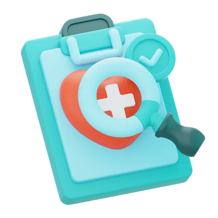 Exame médico  3D Icon