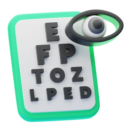 Examinação do olho  3D Icon