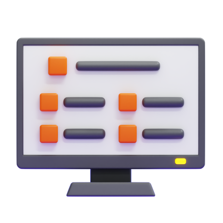 Exame on-line  3D Icon