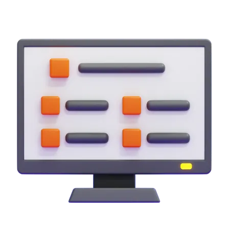 Exame on-line  3D Icon