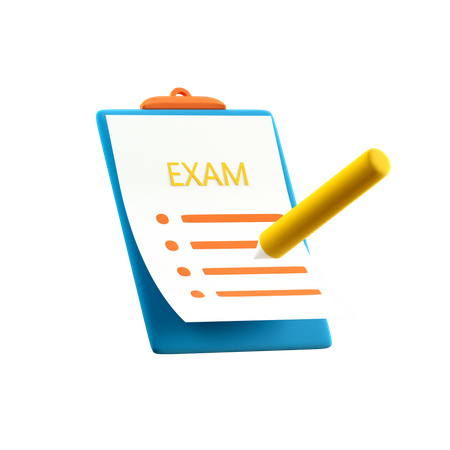 Examen  3D Icon