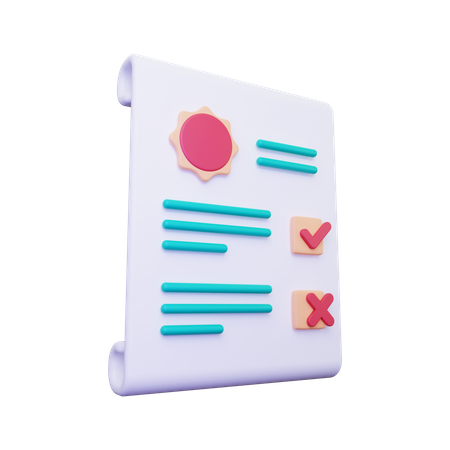 Examen  3D Icon