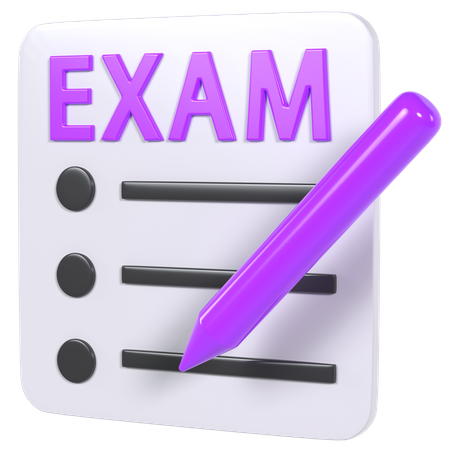 Examen 3D Icon
