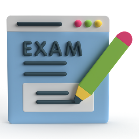 Examen  3D Icon