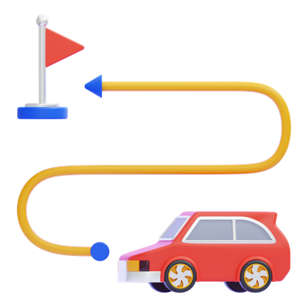 Examen de conduite  3D Icon