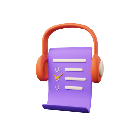 Examen de escucha  3D Icon