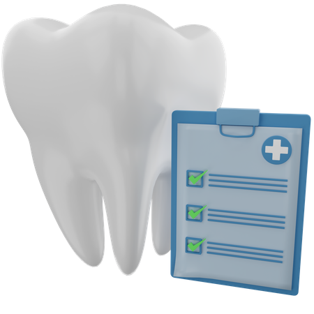 Examen dentaire  3D Icon