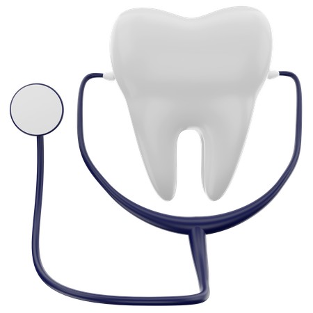 Examen dentaire  3D Icon