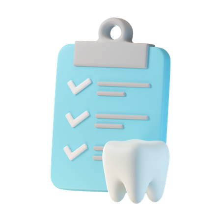 Examen dentaire  3D Icon