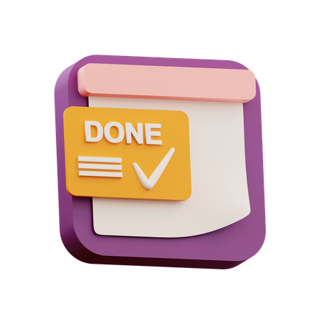 Examen des notes  3D Icon