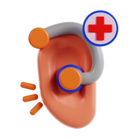 Examen des oreilles  3D Icon