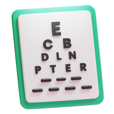 Examen des yeux  3D Icon