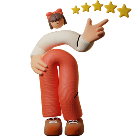 Examen du produit de partage de femme  3D Icon