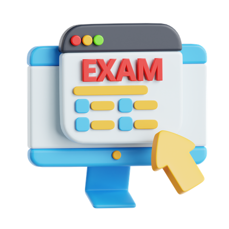 Examen en línea  3D Icon