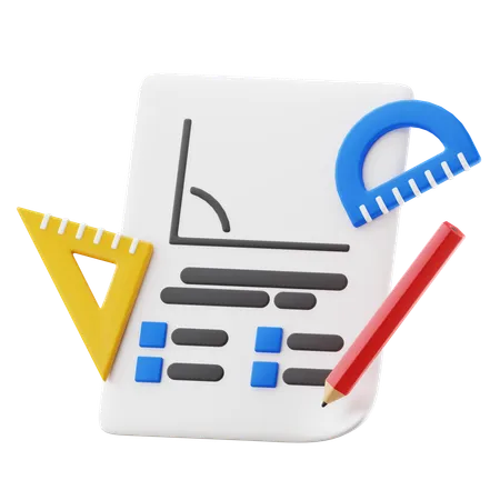 Examen de matematicas  3D Icon