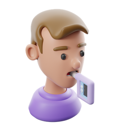 Examen médico de espirometría  3D Icon
