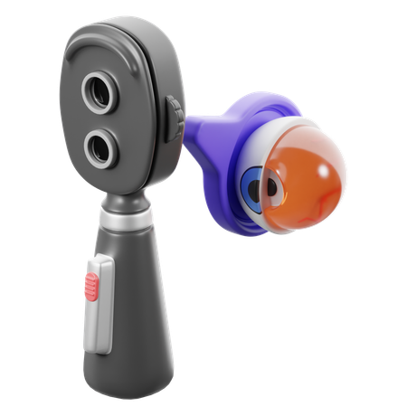 Examen médico del fondo del ojo  3D Icon