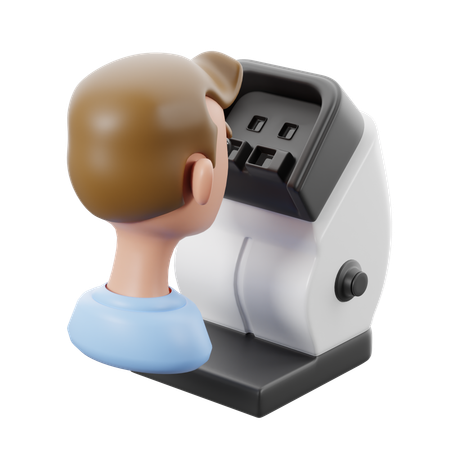 Examen médico visual  3D Icon