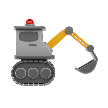 Excavator  3D Icon