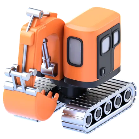 Excavator  3D Icon