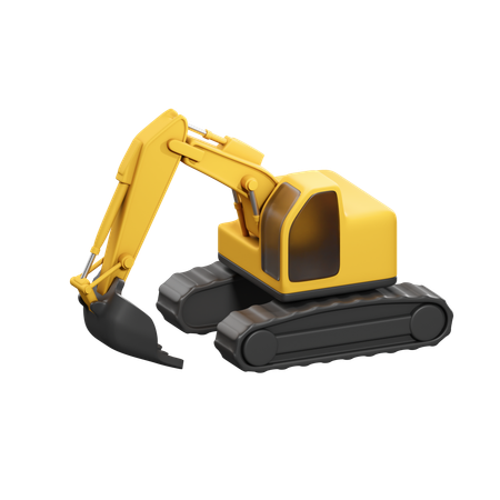 Excavator  3D Icon