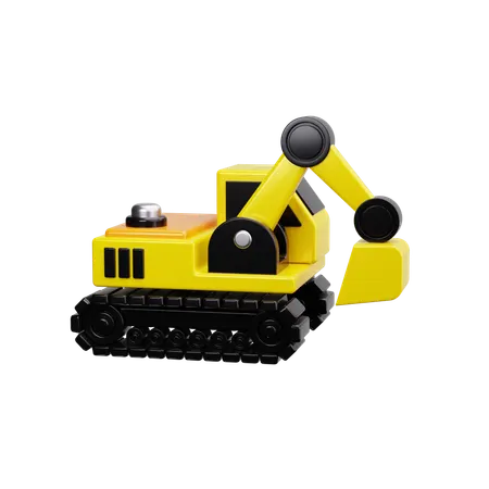 Excavator  3D Icon