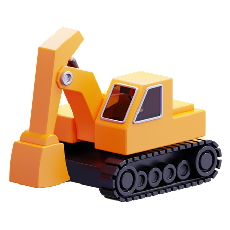 Excavator  3D Icon