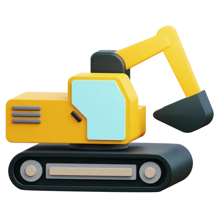 Excavator  3D Icon