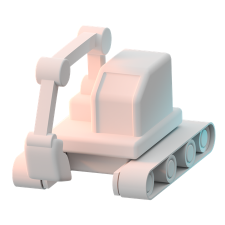 Excavator  3D Icon
