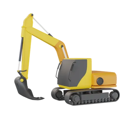 Excavator  3D Icon