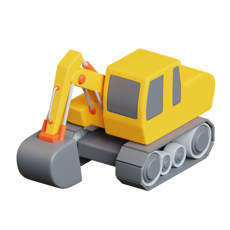 Excavator  3D Icon