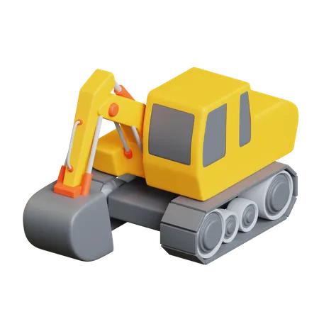 Excavator  3D Icon