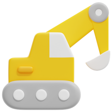 Excavator  3D Icon