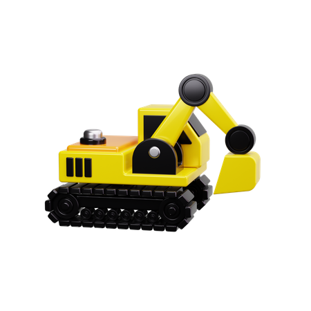 Excavator  3D Icon