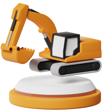 Excavator  3D Icon