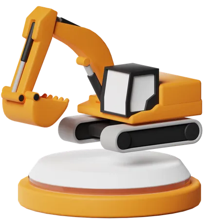 Excavator  3D Icon