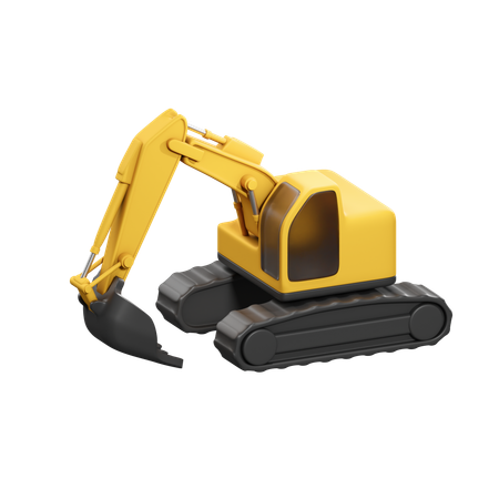 Excavator  3D Icon