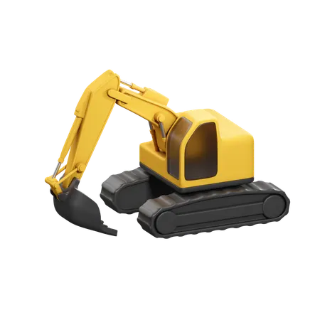 Excavator  3D Icon